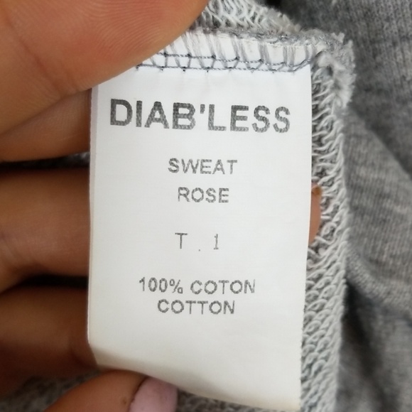 Diab'Less Made in France 100% Cotton Lips Sweater - Picture 4 of 5